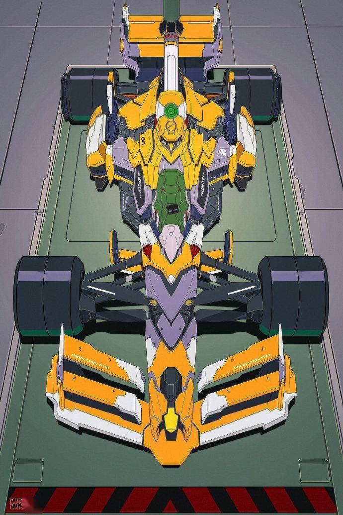 接下来为大家带来的是walter kim的eva初号机,二号机,零号机配色设计