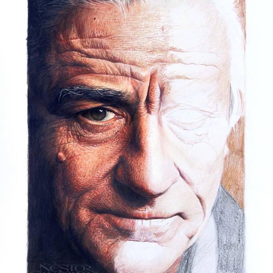 62岁大爷用一支2元彩铅挑战冷军,超逼真变态画作让人看完直呼:不!可!