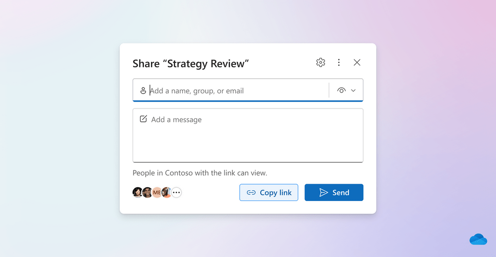 微软推出Simplified Sharing 可更轻松、更快速地分享文件、图像、链接等内容