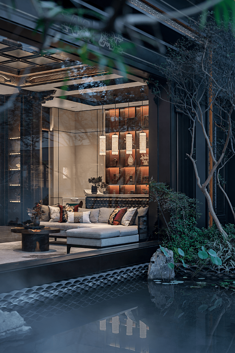 山奇水曲,潭清洞幽,隐于碧泉松间,柳州磐龙府营销中心赓续传统文脉