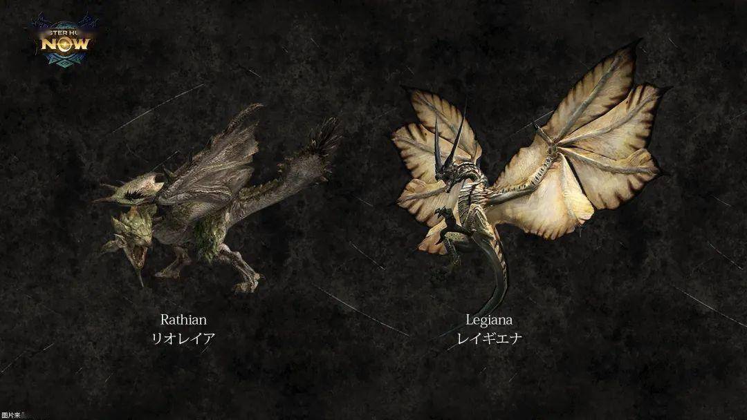 弓轻弩大锤太刀大剑单手剑6种可用武器:雄火龙角龙风漂龙雌火龙浮空龙