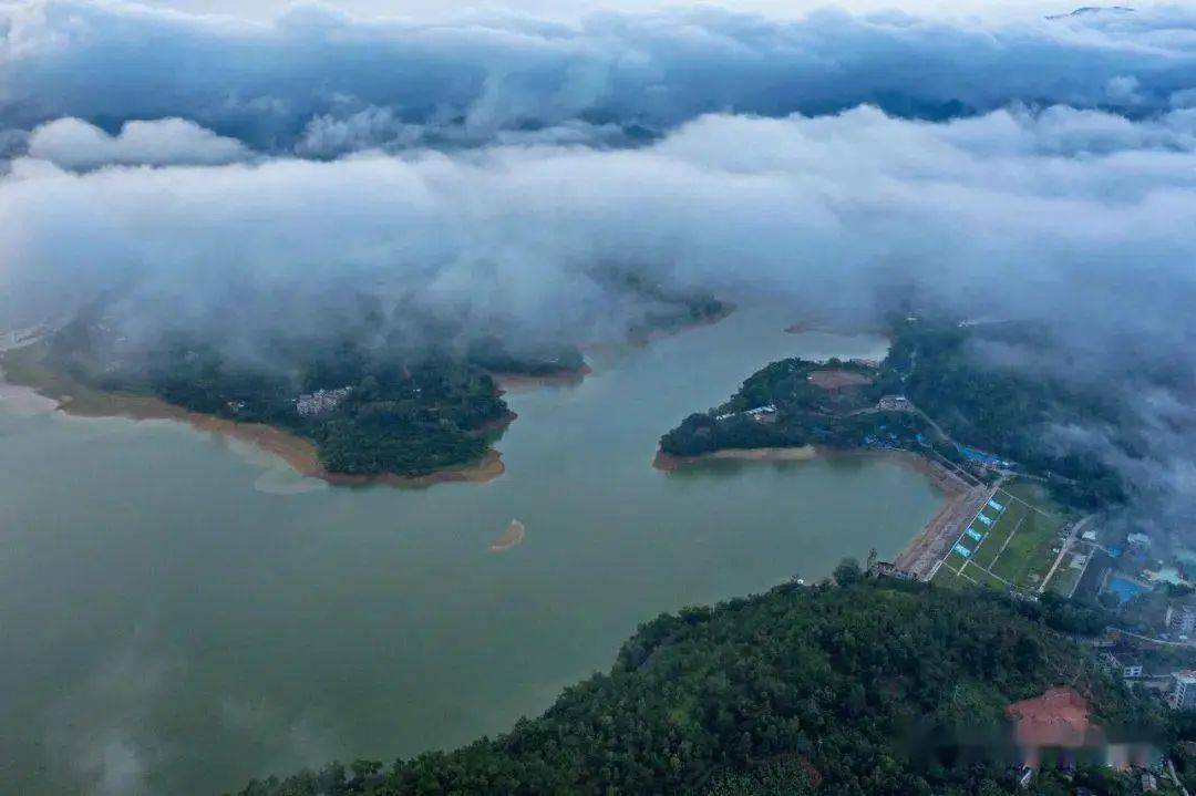 信宜八景"文湖晴波",水川山郭,绿美尚文!_文水_文村_人们