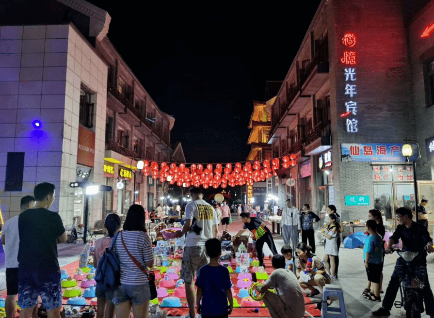 杭州下沙宝龙广场夜市图片
