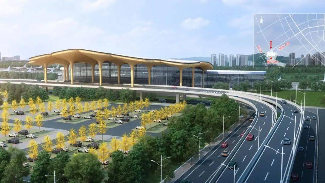 未来嘉兴机场航站楼长这样,已经开工!预计每年接送旅客180万!