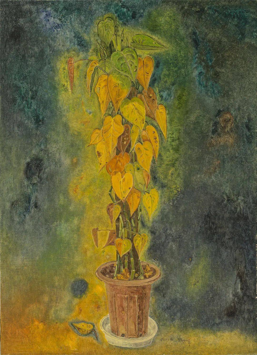 50cm 布上油画 2019管朴学 紫丁香花 160×180cm 布面油画 2013李江峰