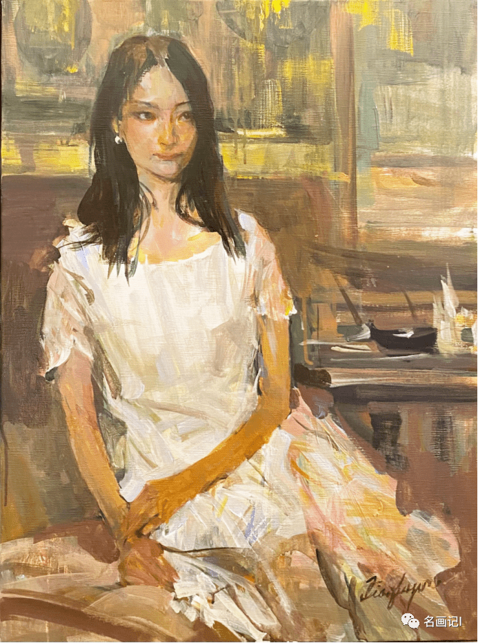 【写生】俞晓夫人物写生(附2023新作)_cm_布面_丙烯