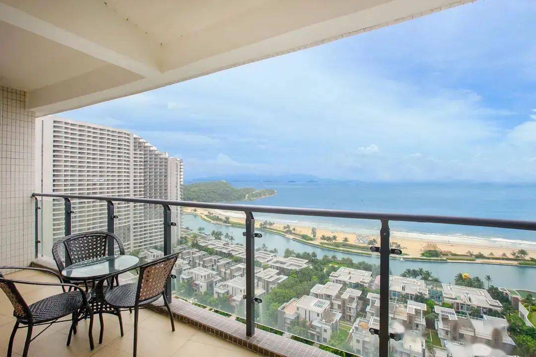 chao大观海阳台,海陵岛敏捷黄金海岸海景2房1厅,推窗见海~玩沙踏浪吃