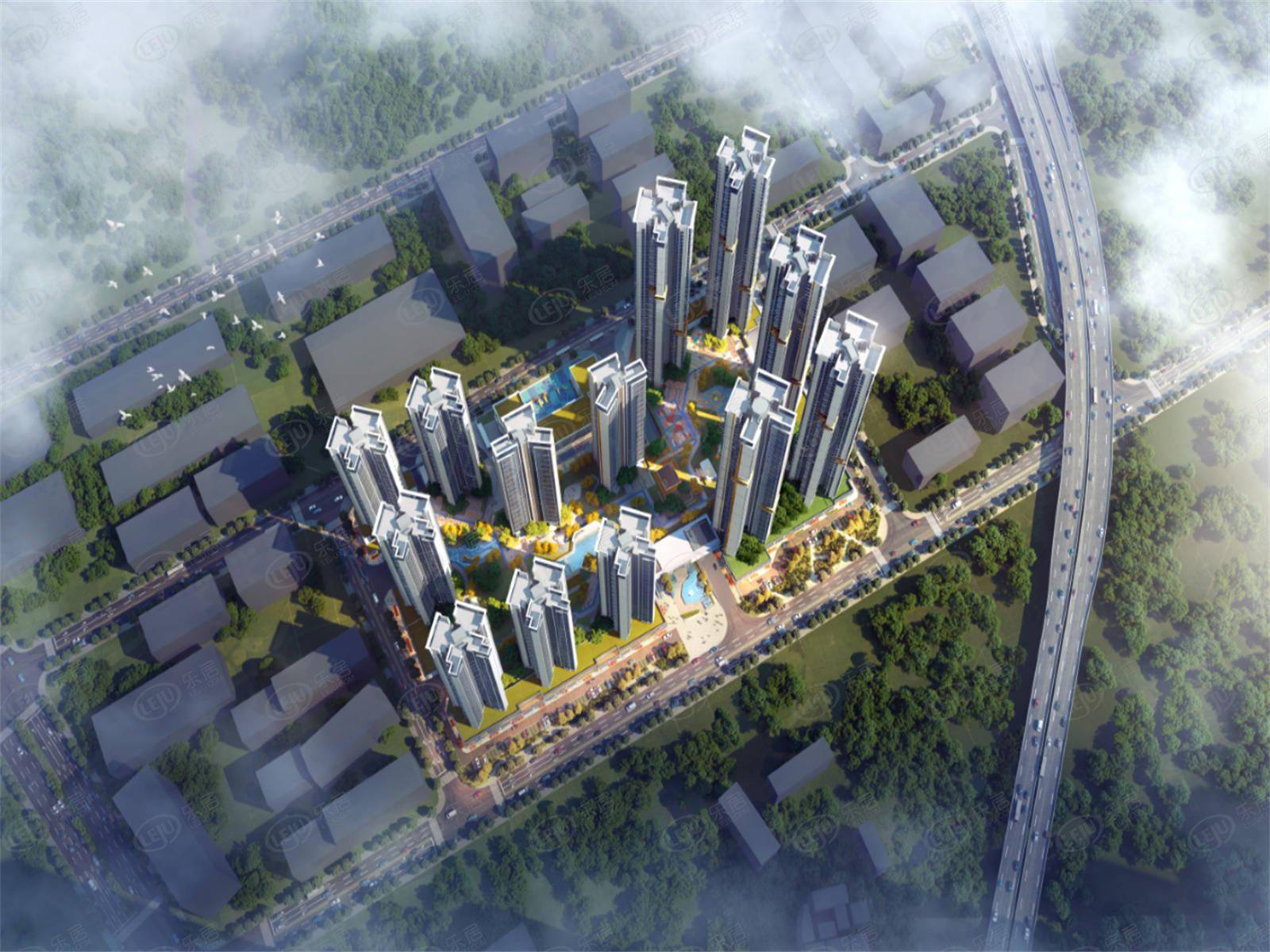 深圳坪山深业山水东城 户型面积80~107㎡_项目_配套_信息