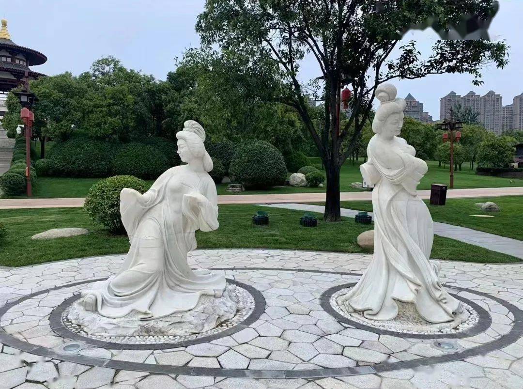 曲江池_雕塑_大唐芙蓉园