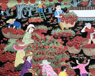 1983年首届全国农民画展在中国美术馆展出,同安有5幅作品参加,其中