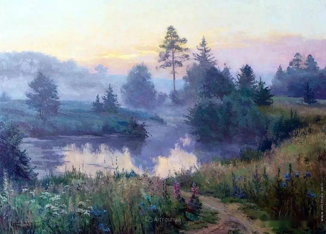 他山之石·艺‖他的写生风景油画作品唯美梦幻_俄罗斯