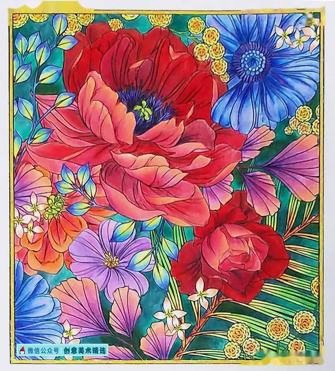 素材分享——22张漂亮的色彩装饰画_线条_艺术_美术