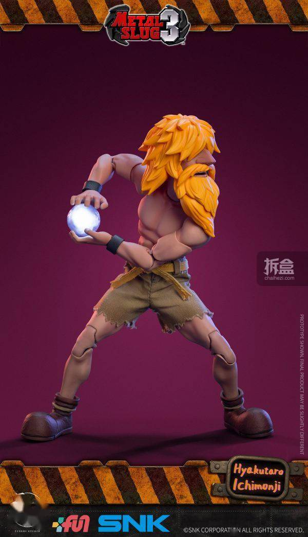 吞时工作室 合金弹头3 一文字百太郎正版1/12布衣人偶_气功波_灯组