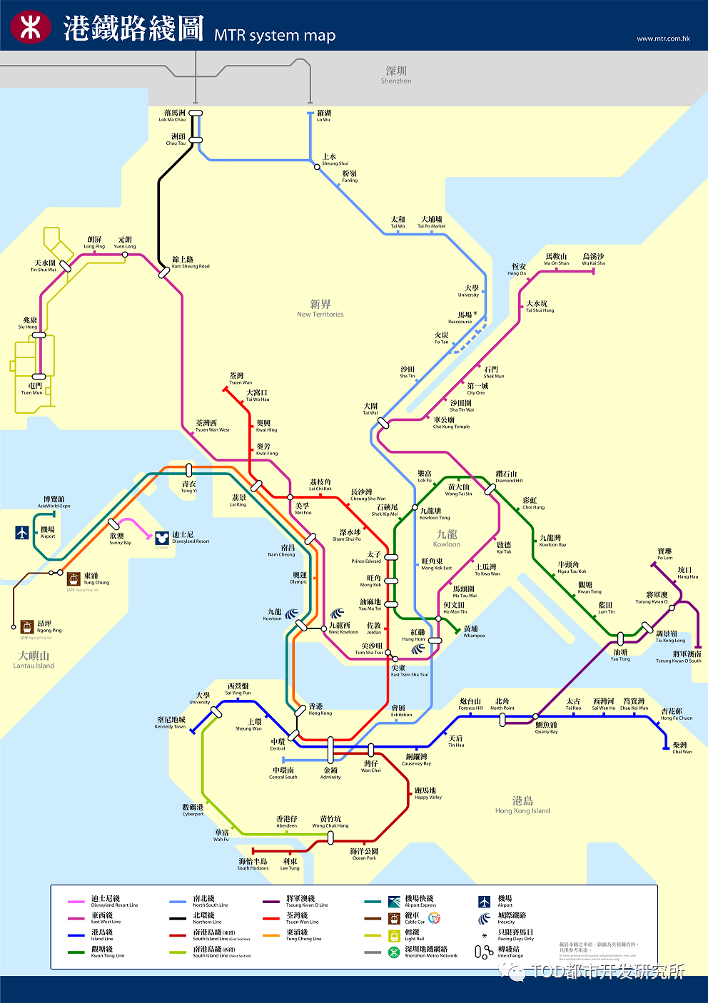 香港地铁图高清版大图图片