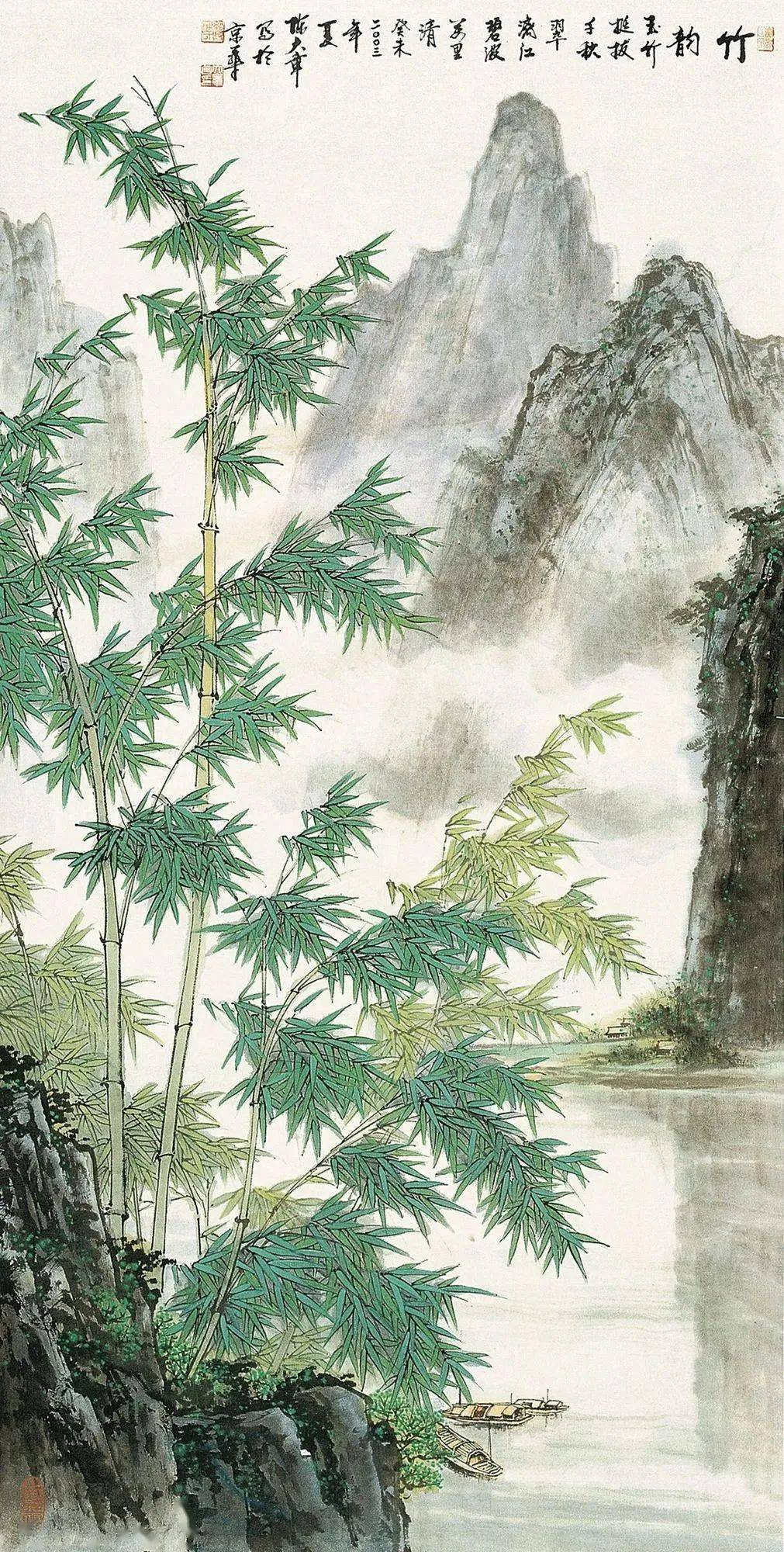陈大章先生的山水画:大势磅礴气韵生动,美_作品_国画_创作
