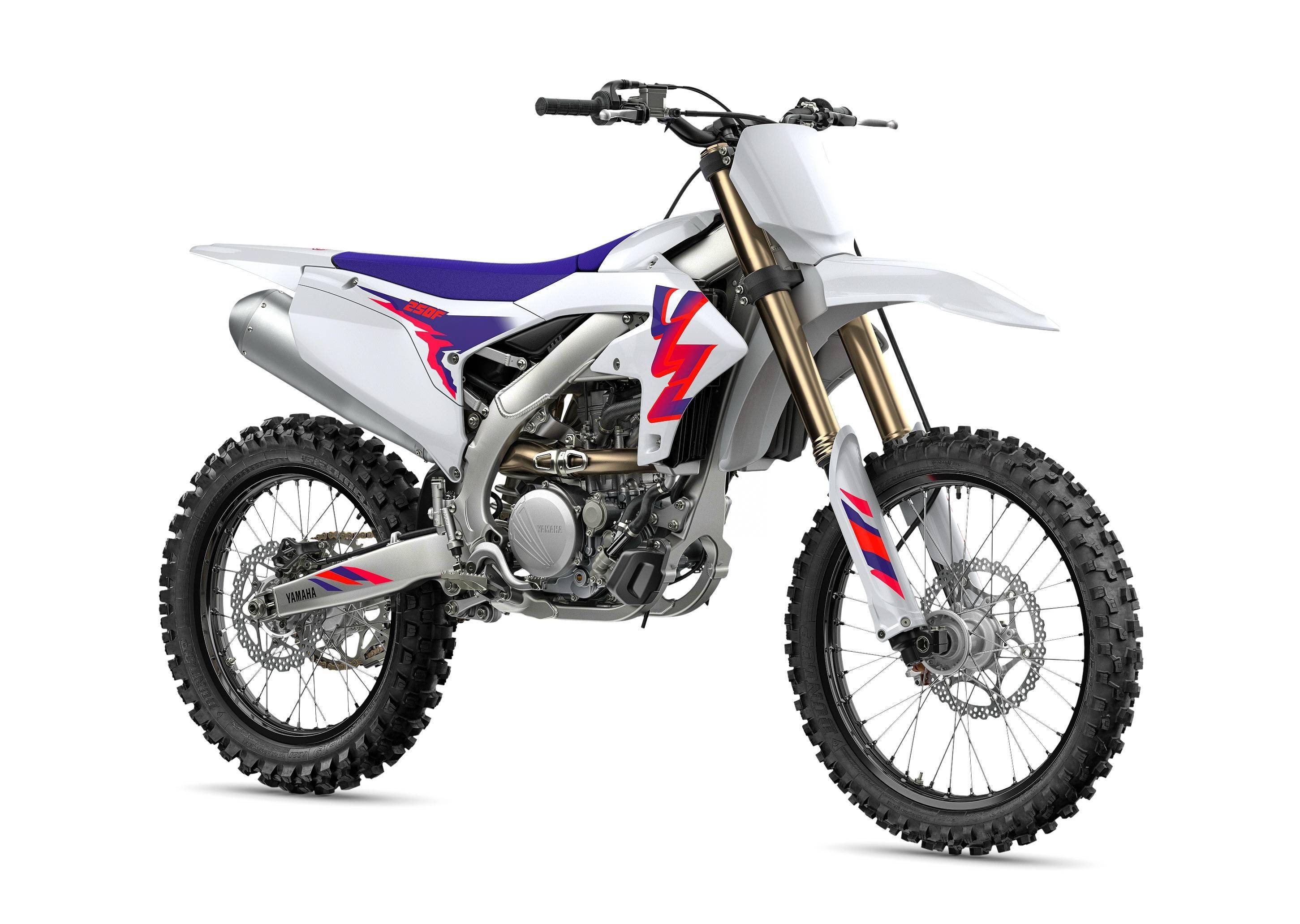 yamaha 2024 新一代 yz250f 和五十周年纪念版越野赛车