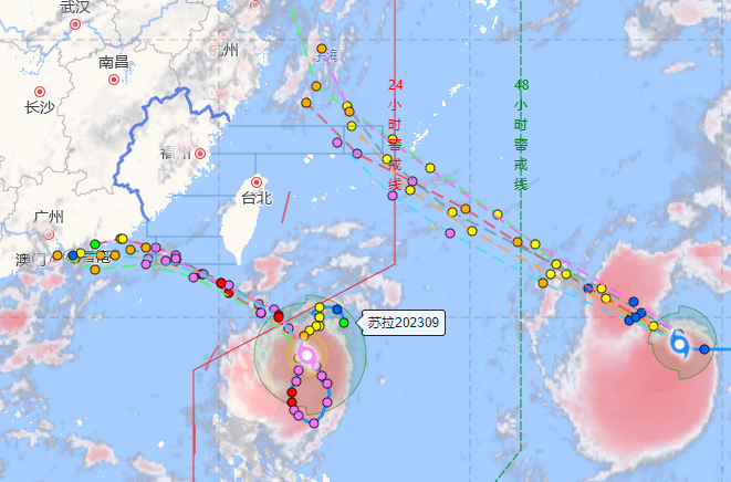 台风"苏拉"步步逼近!暴雨即将来袭._气象_小时_风力