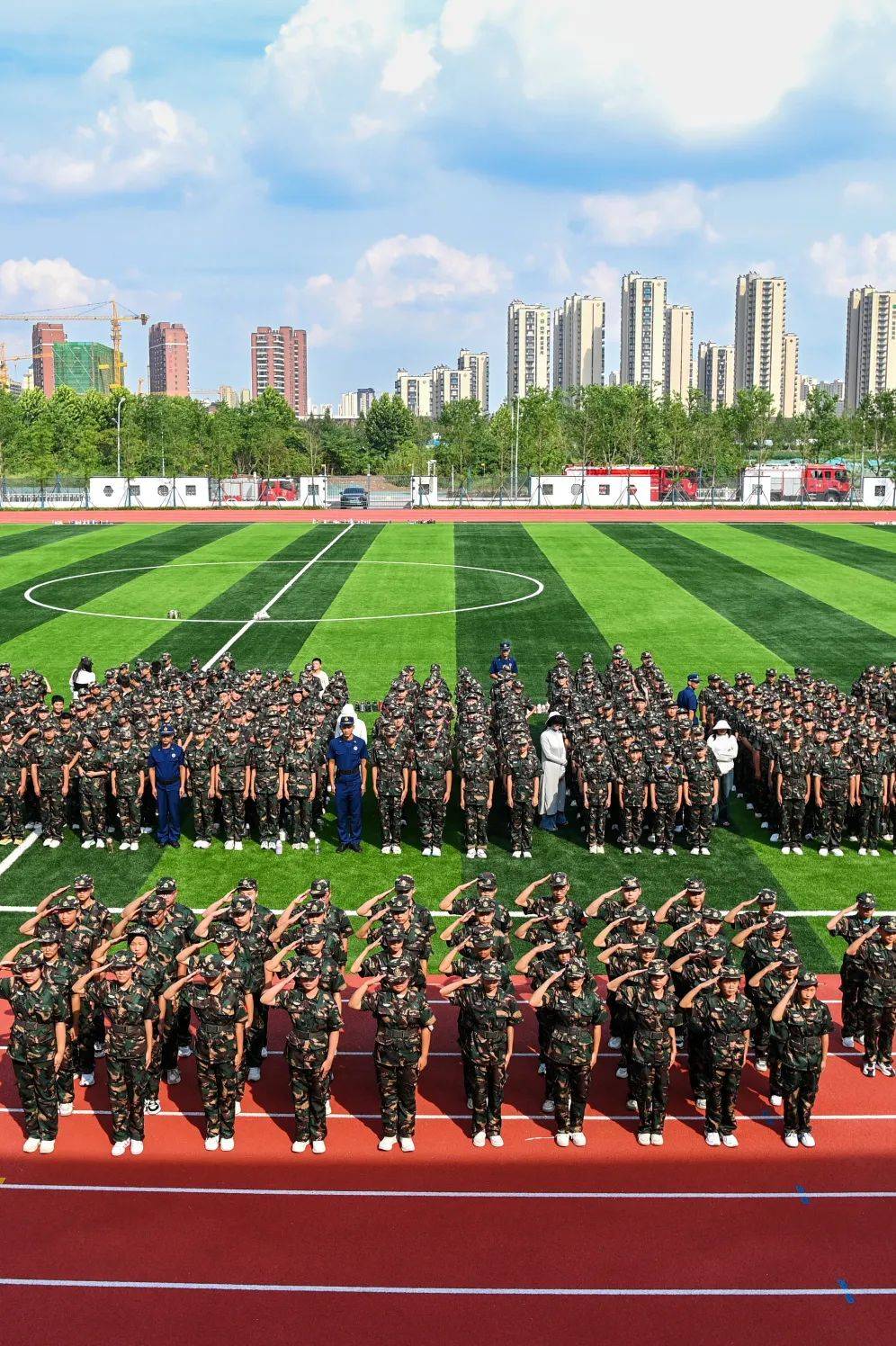 宿迁开学第一天!_摄影_军训_城市