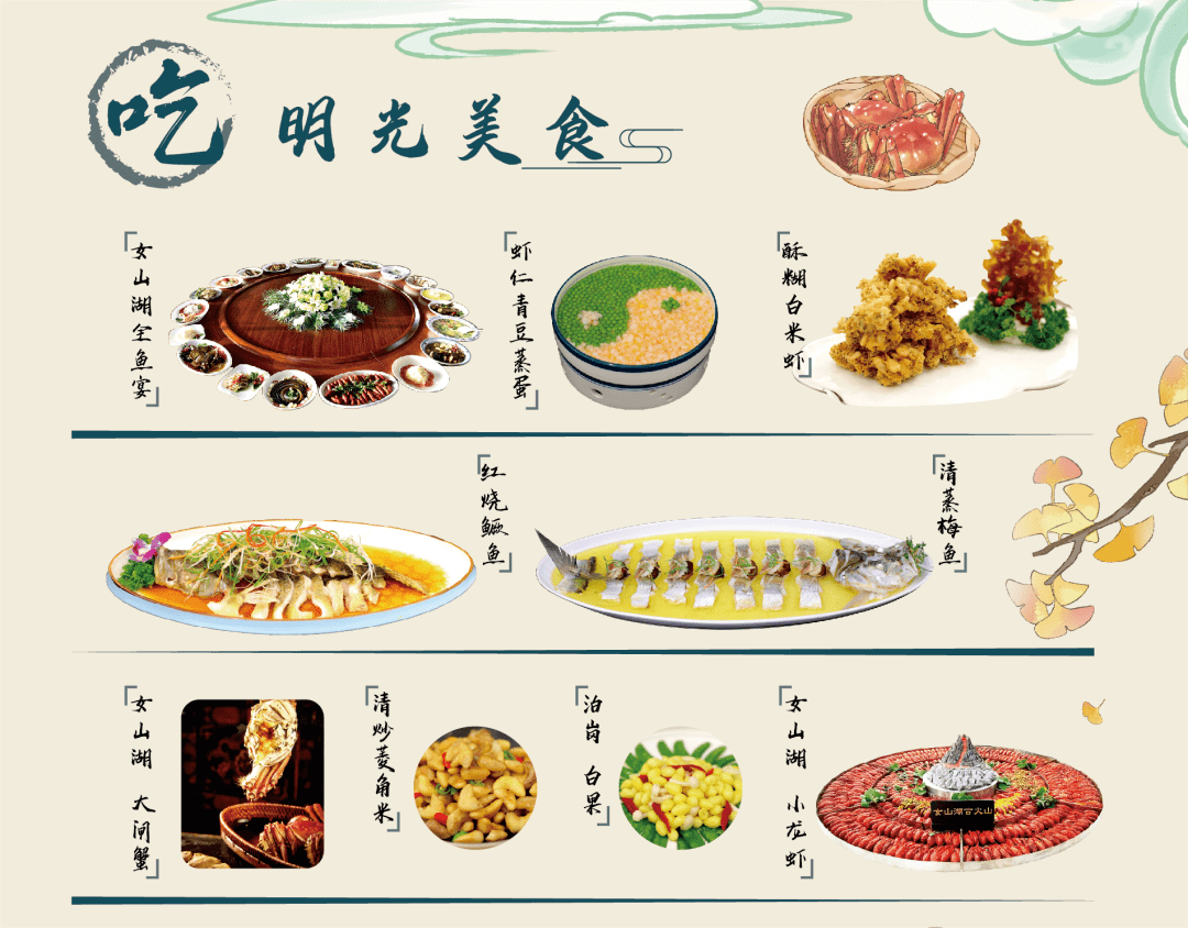 跟着「旅游手绘地图」畅游明光~丨520安徽文旅惠民消费季_美食_景点