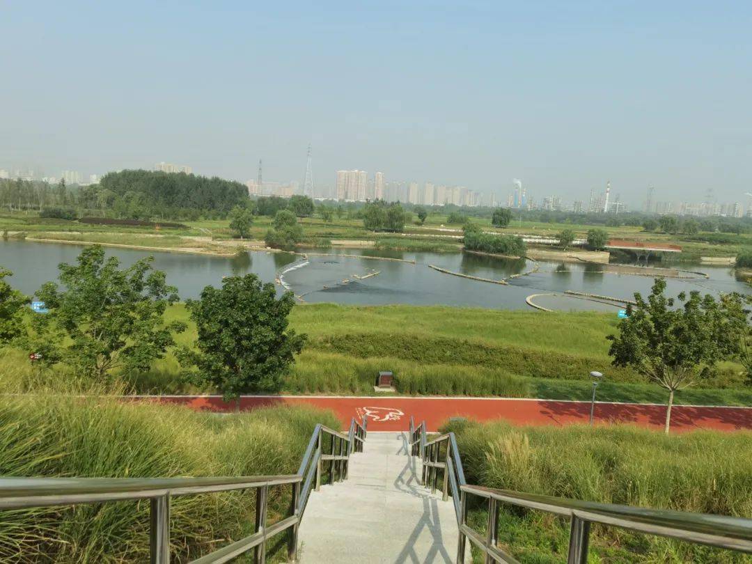 水域面积1400亩,全长5公里,沣渭生态景观区,带老人和孩子来这里很合适