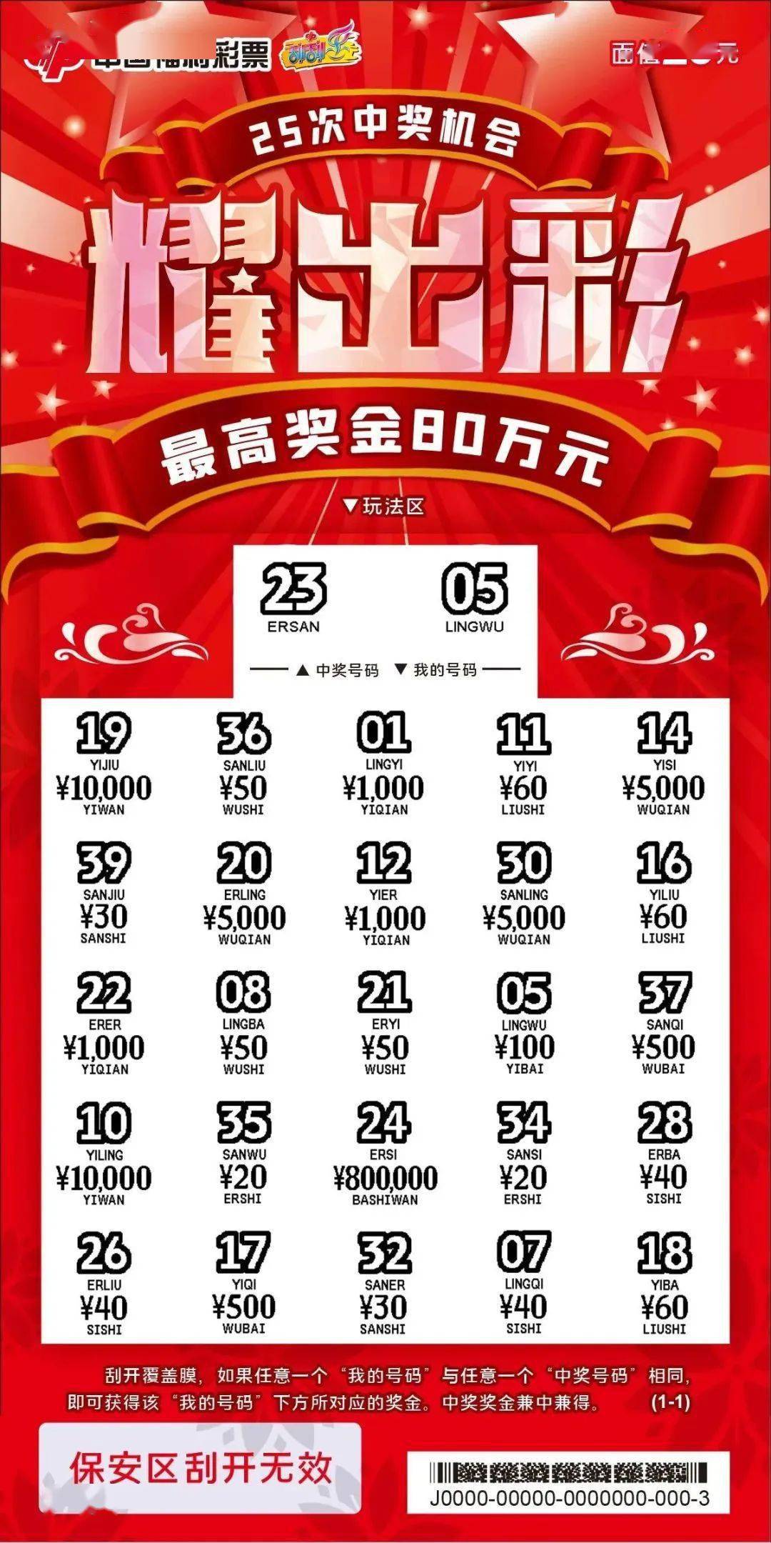 刮刮乐:新宠"耀出彩"即将登入绍兴,"耀"你出彩!_奖金_玩法_号码