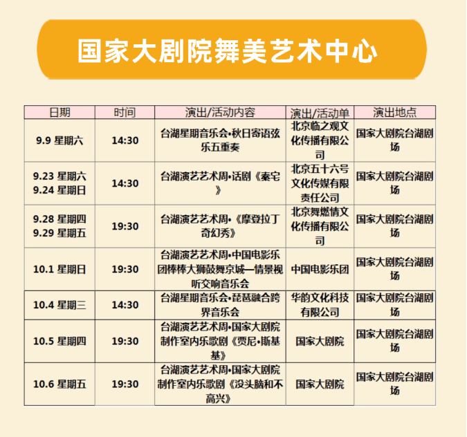 运河有戏50余场演出点亮台湖金秋乐游,一起来小镇看演艺,听音乐,叹