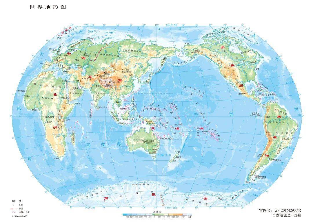 可放大的世界地图国家图片