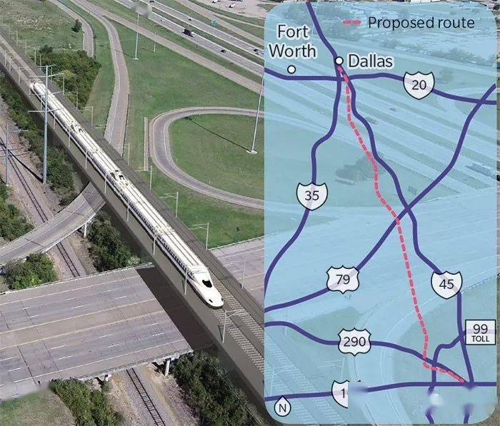 休斯顿往返达拉斯高铁迎来曙光,3年后投入运营?