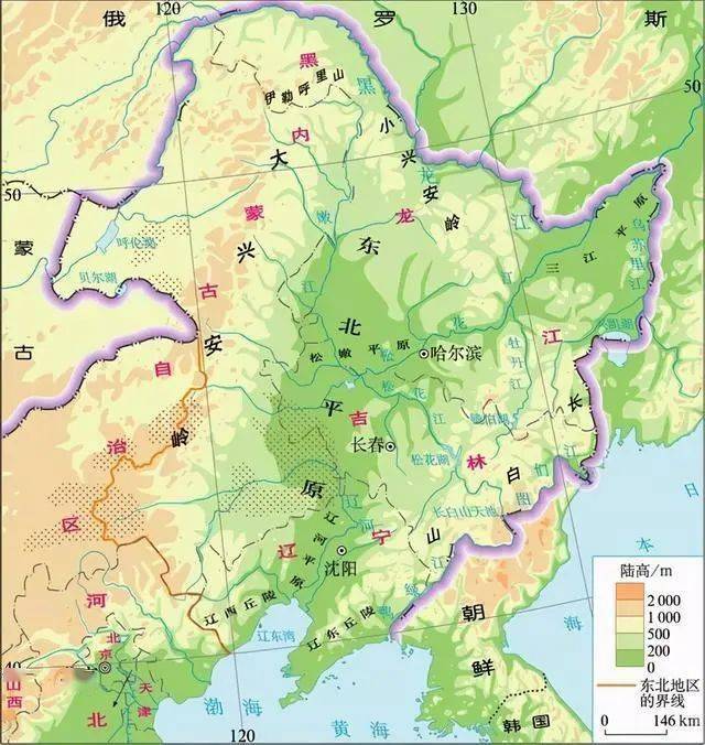 三江平原山脉分布图片