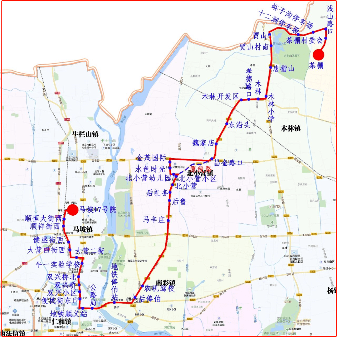 顺义城区各街道地图图片