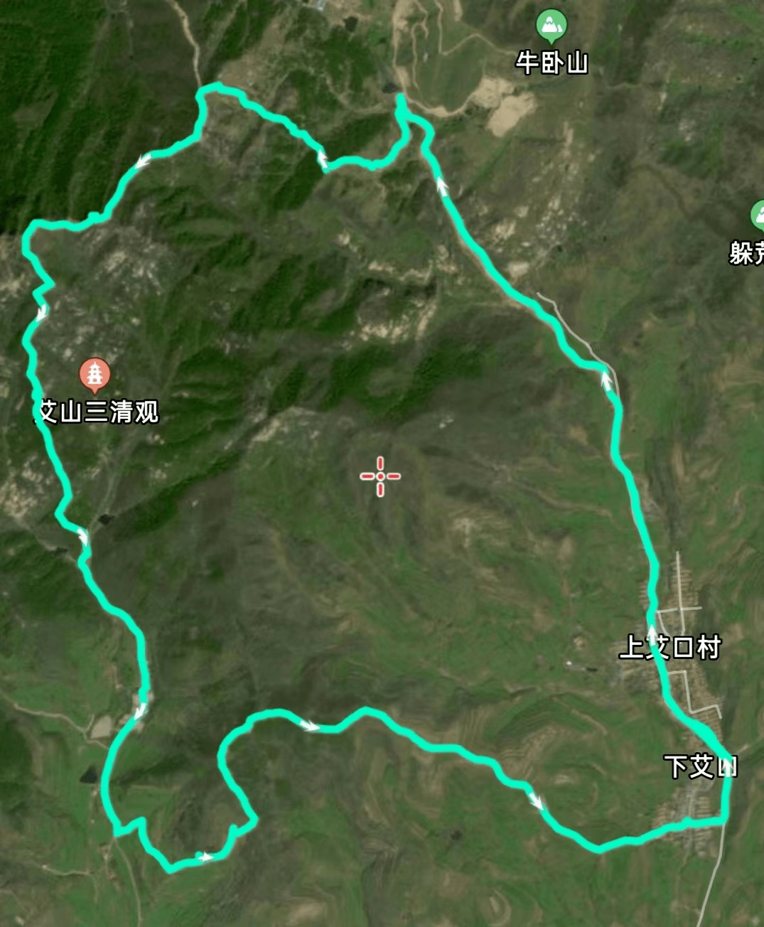 栖霞艾山自然风景区(起点)—下艾口村–圆柱山—黄泥沟—卸甲山—宋家