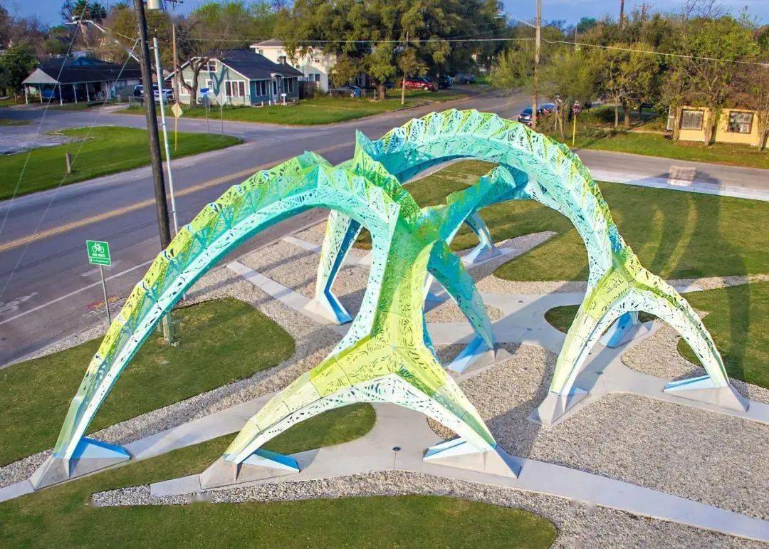 异形廊架在景观中的应用_园林_实景图_环境