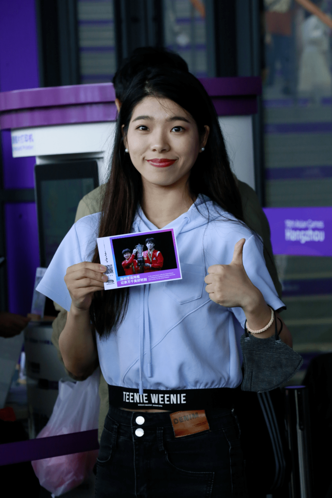 亚运会 | 杭州亚运会的美好记忆_莎莎_明信片_乒乓球