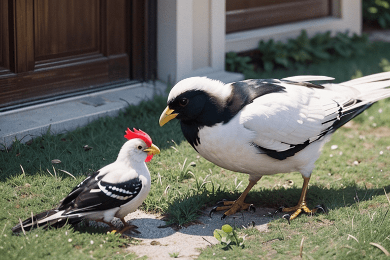 【旅澳随笔】之十二:澳洲喜鹊进门来_面包_黑背_贤内助