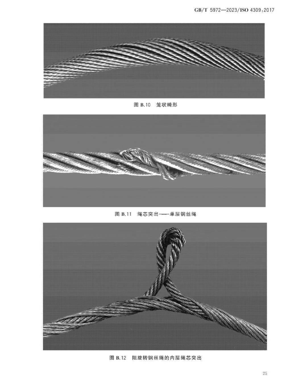 缺陷绳股凹陷绳直 径局部减少 处理检查或降低载荷4