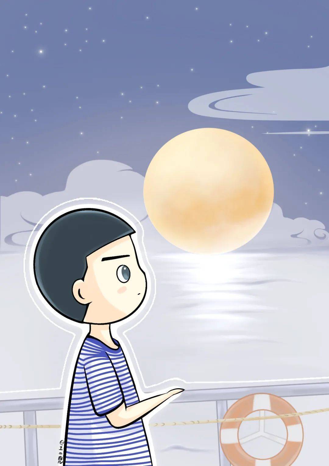 中秋佳节,送你一组军人漫画壁纸_万家_守护_军事