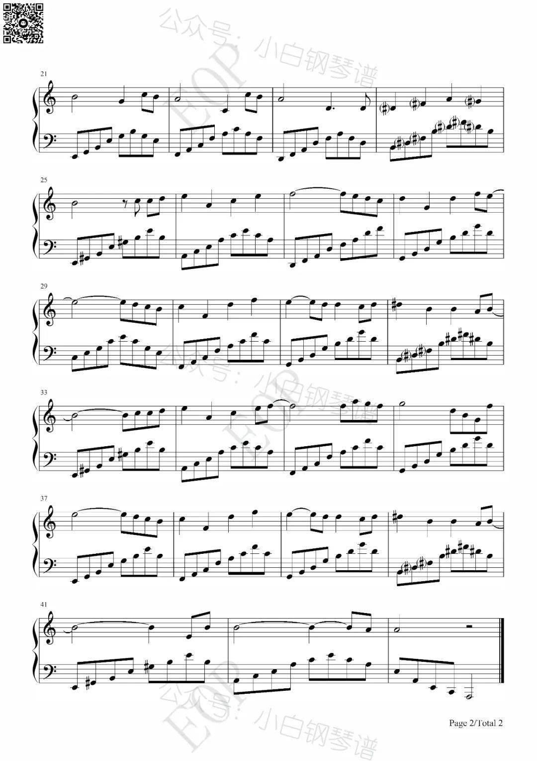 赵冠宇 朴熙京(含简谱)_喵喵_艾索