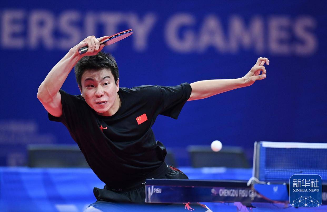 成都大运会|中国选手包揽乒乓球男子单打冠亚军_比赛_新华社_周恺