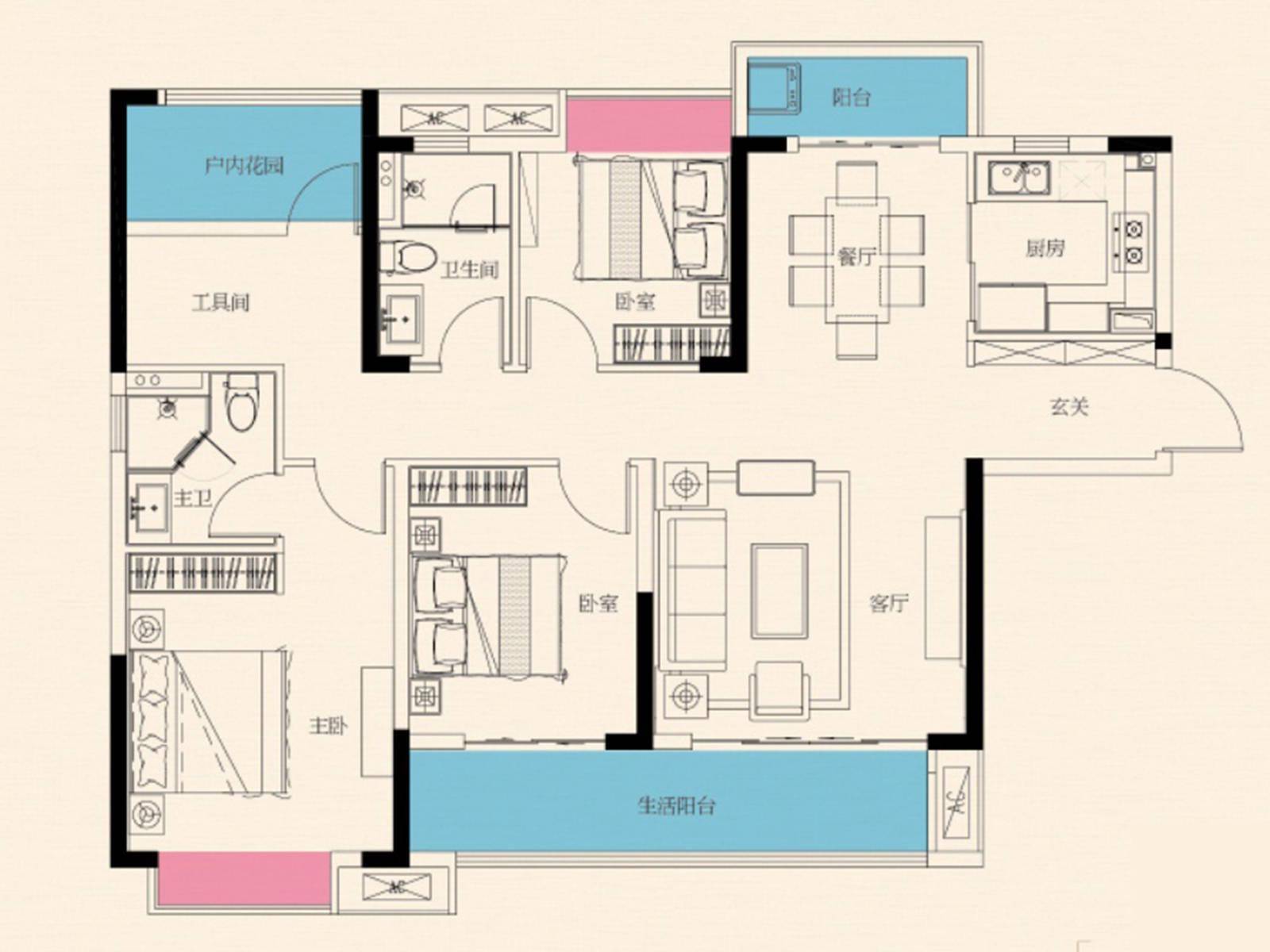 项目介绍| 望城日盛湖湘府主力户型为104~137㎡_双阳台_湖南_湘江