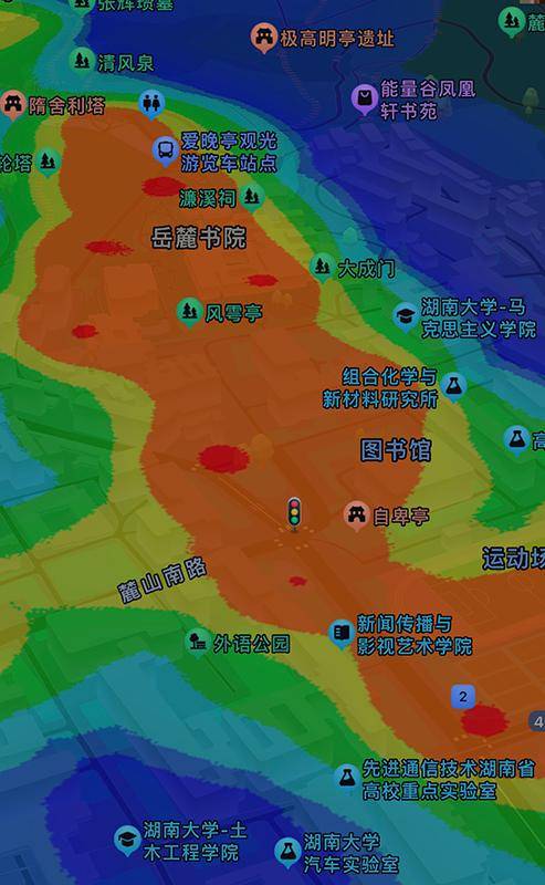 长沙市民游客都去哪里了?热力图告诉你_人流_橘子洲_旅游