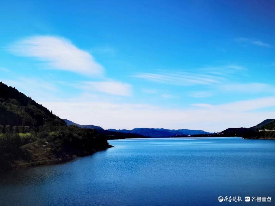 双节拍丨南部山区近郊游,天蓝蓝水蓝蓝的锦绣川水库_济南_李春英
