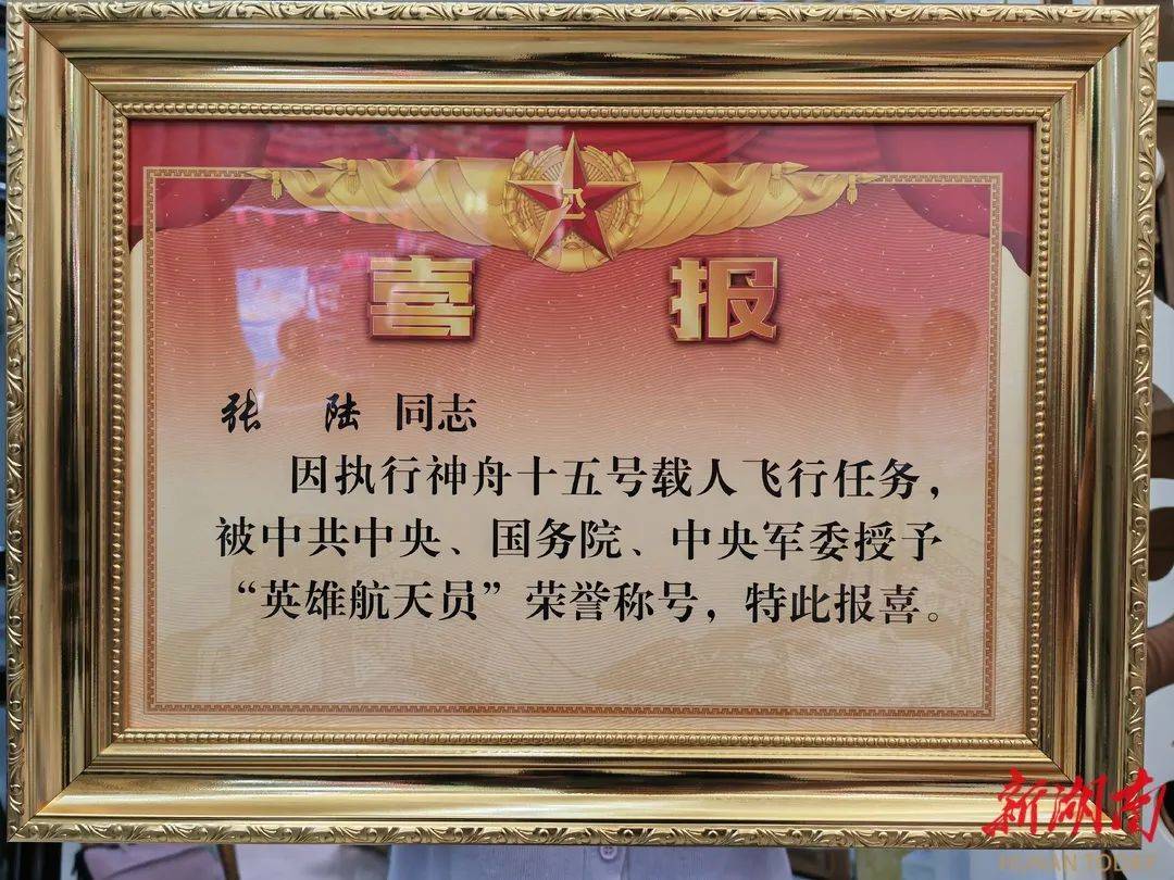 “回来了!英雄航天员张陆回来了!”_汉寿县_梦想_任务