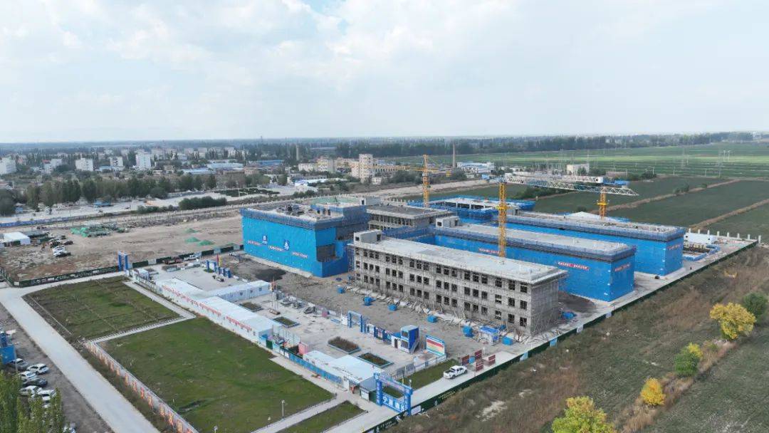 灵武市第七中学项目主体工程建设完工