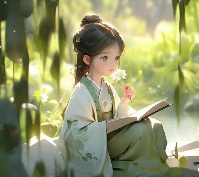 【精选高清头像】q版古风 清纯可爱小美人头像壁纸