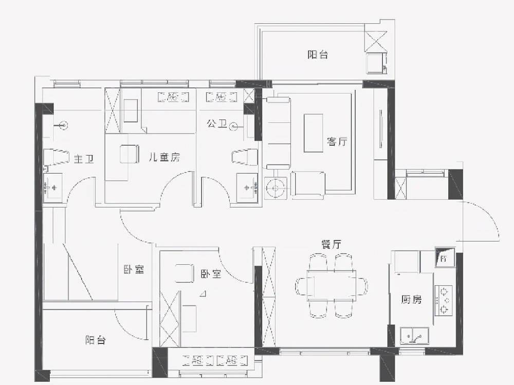 项目介绍| 龙岗花样年家天下主力户型为75~89㎡