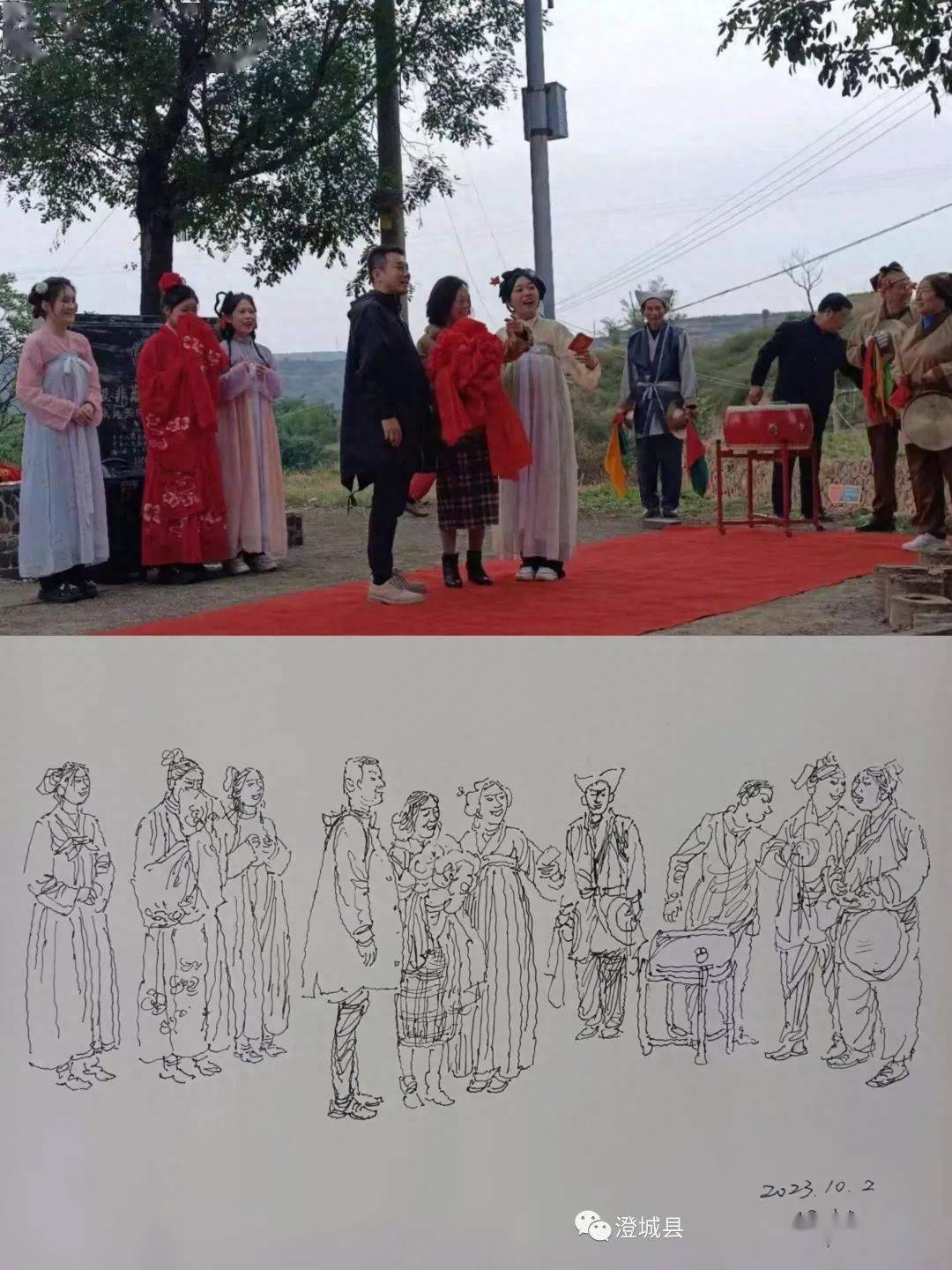 著名书法家,澄城县一带一路文化发展协会顾问秦致中现场创作出多幅