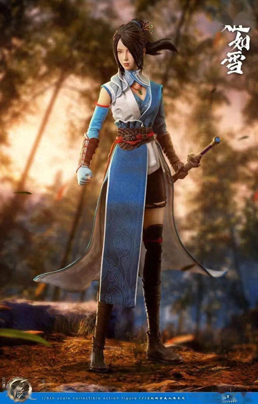 帅袁天罡以及李星云的1/6可动人偶之后,又带来了一款同系列的姬如雪