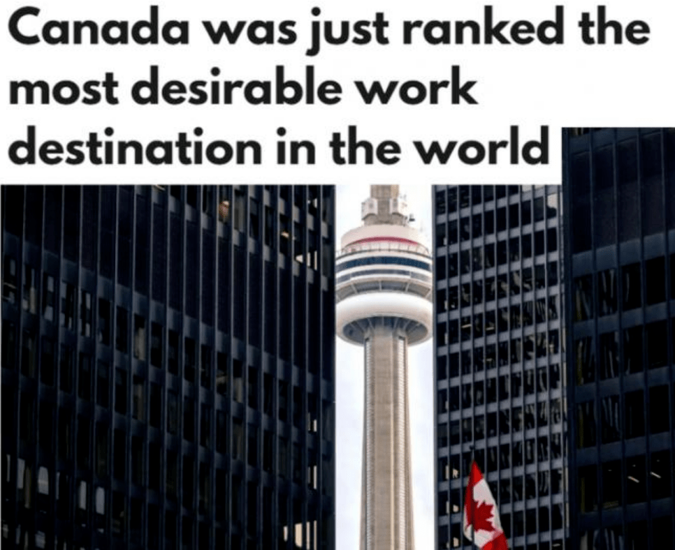 英国公司Givetastic：加拿大被评为全球最理想打工地