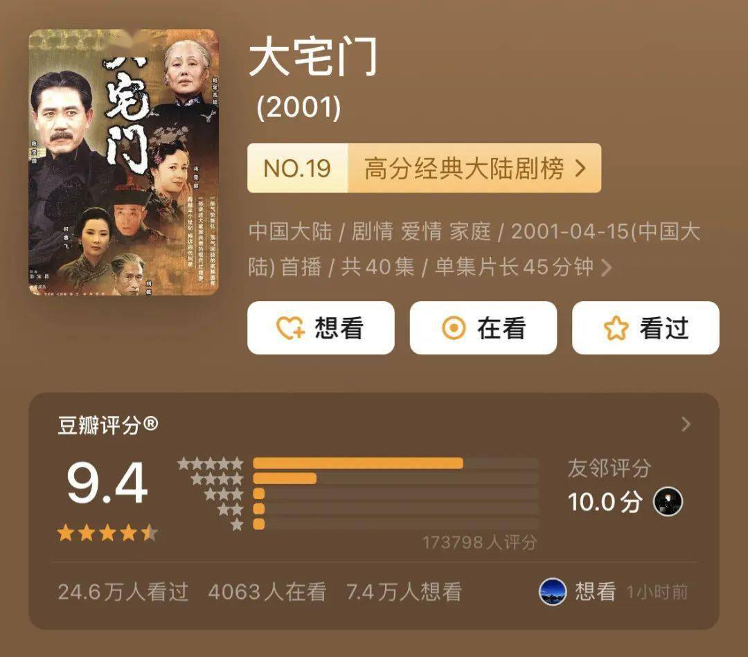 提到郭宝昌,就想到《大宅门》,这部作品被无数人称为《红楼梦》第二