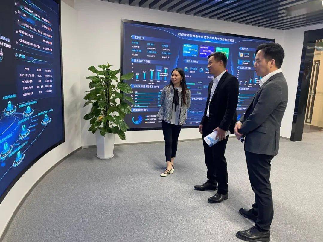 罗马尼亚中国企业联合总会轮值会长杨耀忠考察成都,杭州两地跨境电商